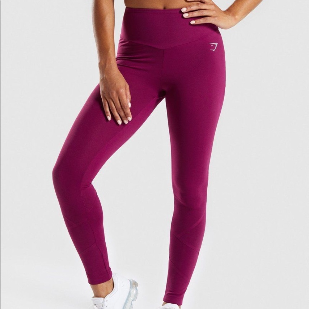 Gymshark Fused Ankle Leggings- Deep Plum- Large